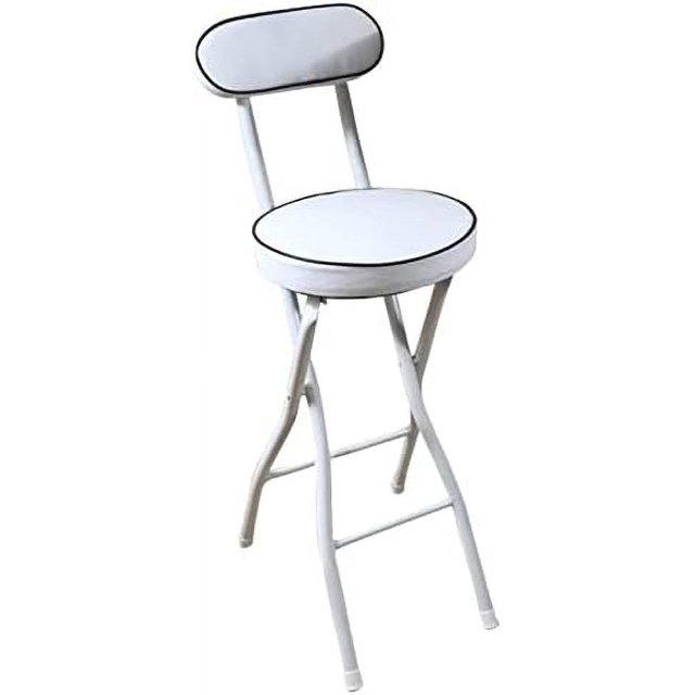 xrboomlife Portable Folding Stool Folding Stool with Back Support