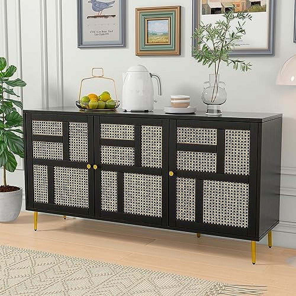 xrboomlife Rattan Sideboard Buffets Farmhouse Buffet Sideboard
