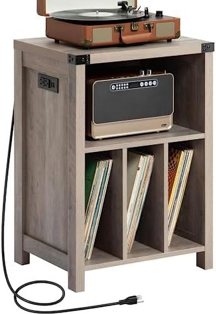 xrboomlife Record Player Stand with Vinyl Record Turntable Stand Table