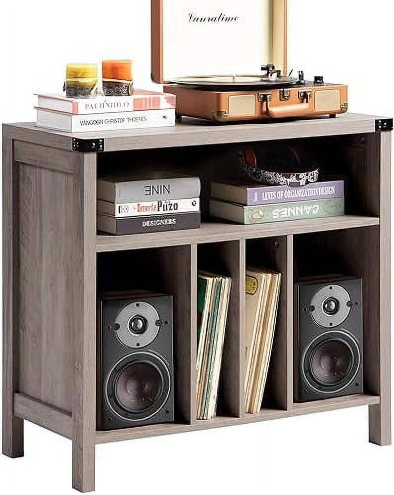 xrboomlife Record Player Stand with Vinyl Record Turntable Stand Table