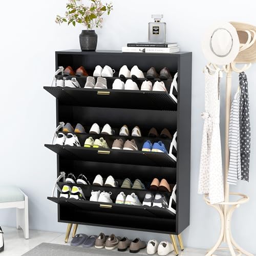 xrboomlife Shoe for Entryway Slim Hidden Shoe White