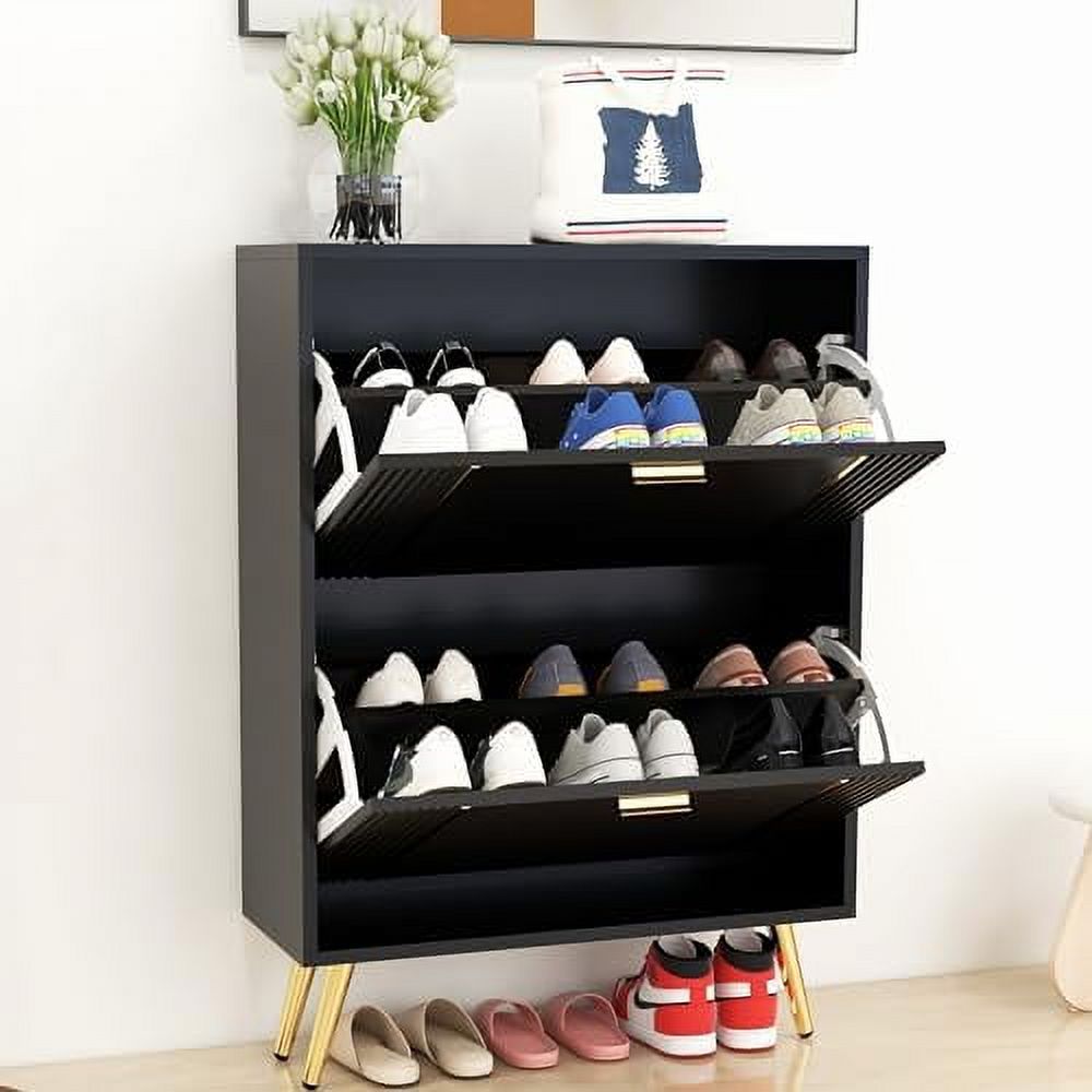 xrboomlife Shoe for Entryway Slim Hidden Shoe White