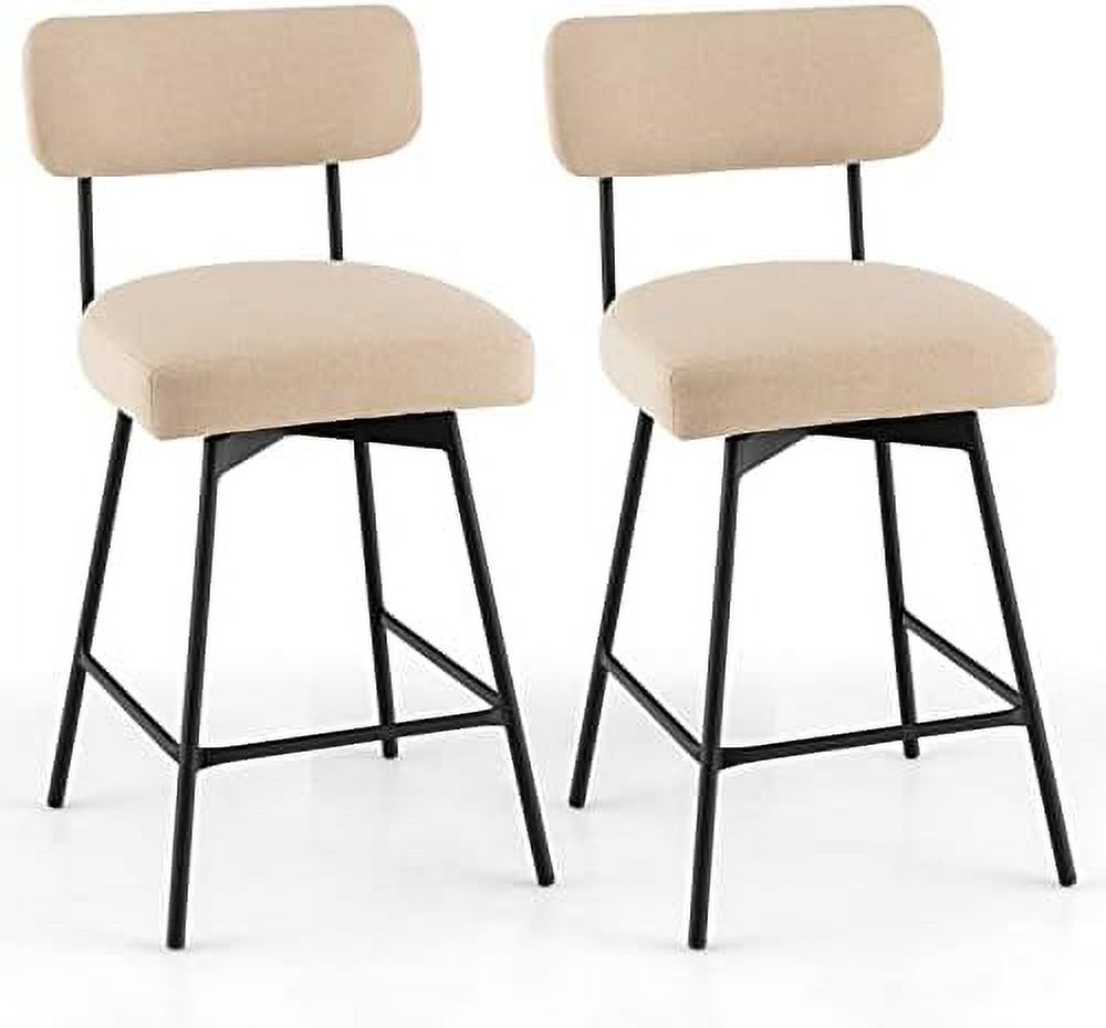 xrboomlife Stools Set of 2 25\u201D Upholstered Counter Height Stools