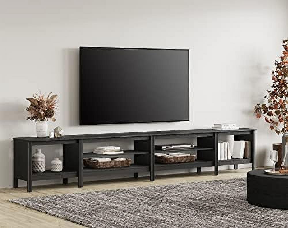 xrboomlife TV Stand for 85 Inch TV Wood Entertainment Center for 80 90