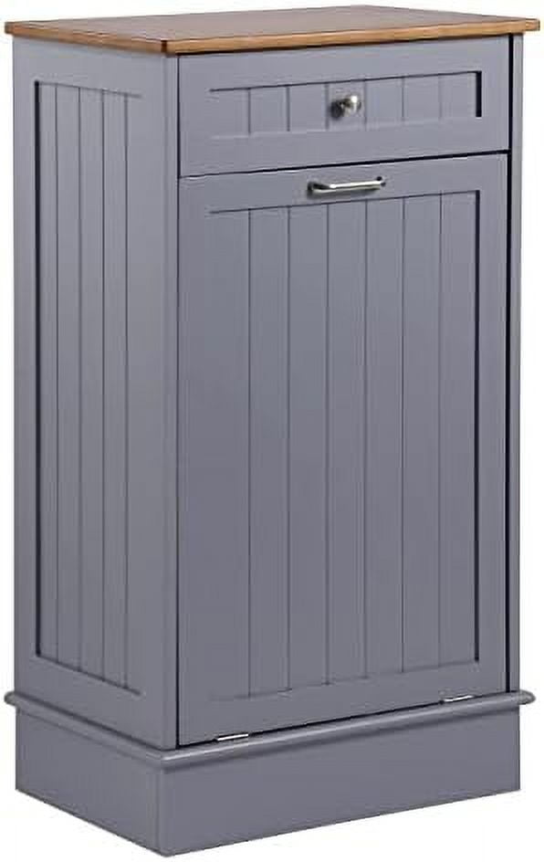 xrboomlife Tilt Out Trash Wooden Kitchen Trash Bin Holder