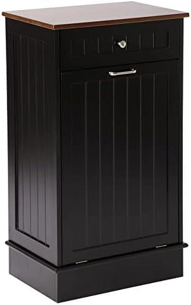 xrboomlife Tilt Out Trash Wooden Kitchen Trash Bin Holder