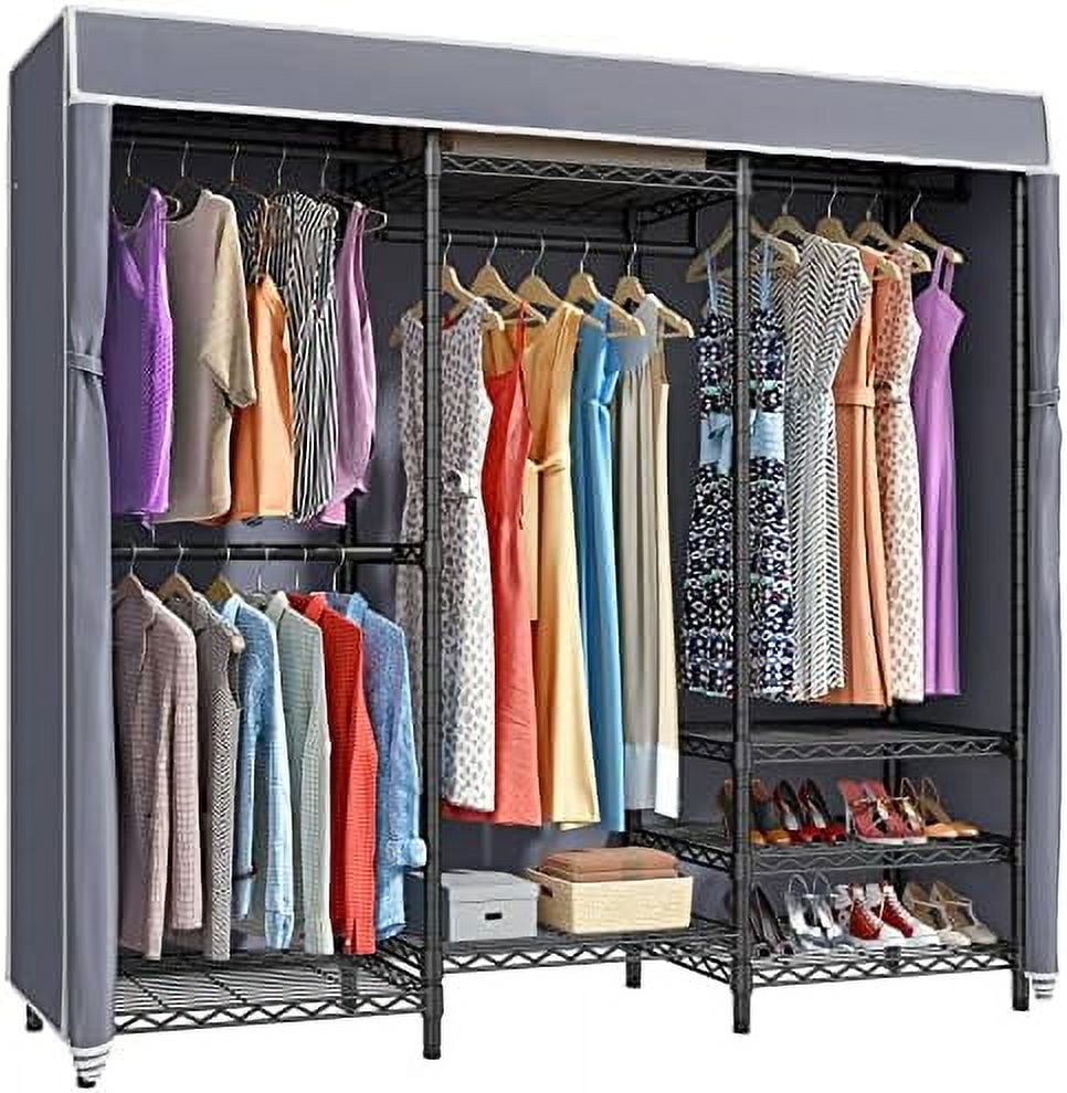 xrboomlife V5C Portable Clothes Closet Wardrobe Bedroom Armoires Heavy