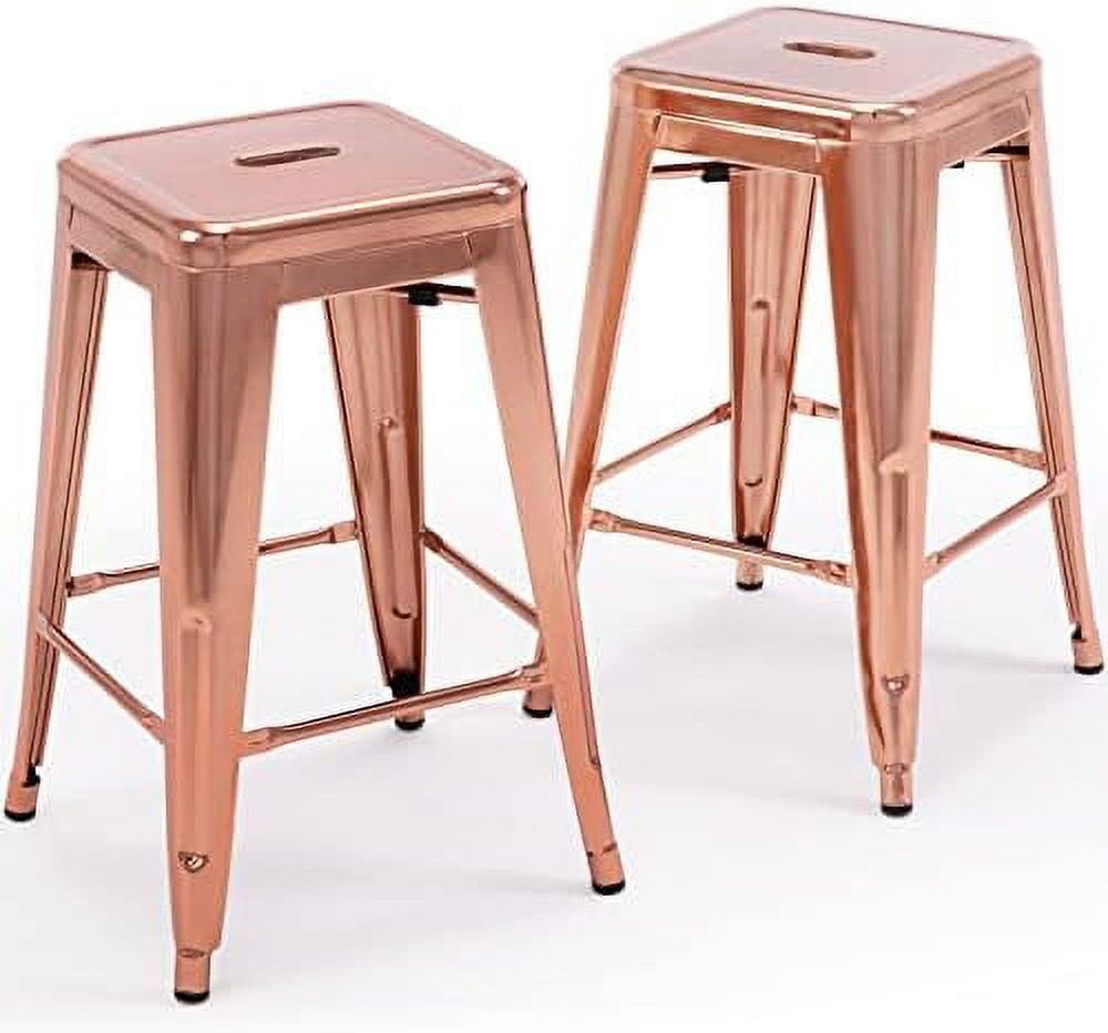 xrboomlife Vogue Direct 24" Stools Backless Metal Barstools Indoor