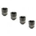 thumbnail image 1 of xspc g1/4" male to female rotary fitting, black chrome, 4-pack, 1 of 4