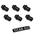thumbnail image 1 of xspc g1/4" to 1/2" barb fitting for soft tubing, matte black, 6-pack, 1 of 4