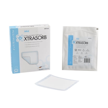 xtrasorb Classic Gelling Foam Dressing, 4 x 5 Inch (BX/10)