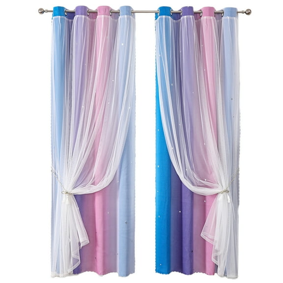 xuyanhg 39 Inch W X 51 Inch L Curtain Overlay Elegant Curtains For Bedroom Blackout Thermal Insulated Curtain Tiers Small Window Treatment Privacy Shades for Kitchen Farmhouse Closet