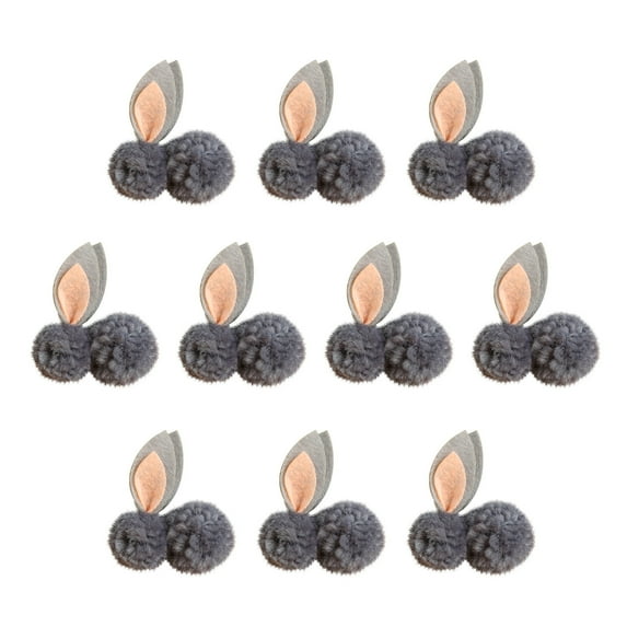 xuyanhg Mini Bunny Plush Stuffed Animal, Easter Small Couple Easter Rabbit Plushie Floral Baby Shower Decoration Cute Soft Bunny for Valentines Birthday Party Favor (10Pcs)