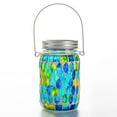 thumbnail image 1 of xuyanhg Solar Mason Jar Light, LED Outdoor Waterproof Mosaic Glass Hanging Solar Lantern for Garden, Patio Decor, Decorative Solar Lamp for Backyard Table, Floor or Tree Decor, 1 of 4