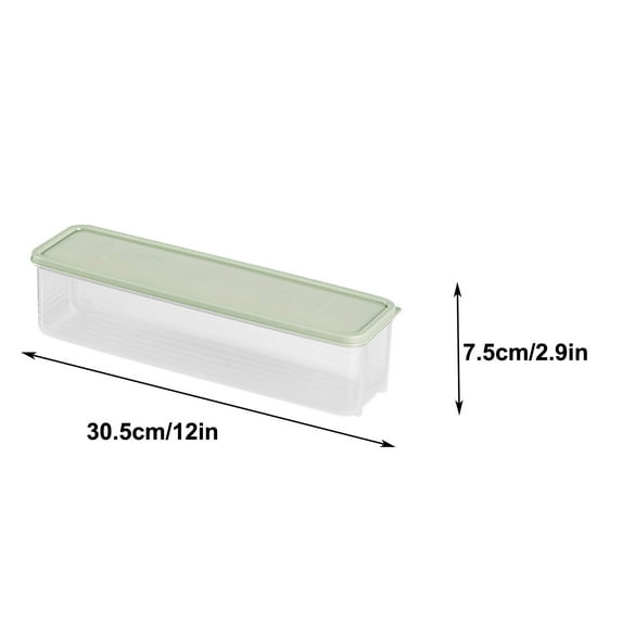 xuyanhg Clearance Storage Containers with Lid, Airtight Spaghetti Noodle Holder Rectangular Chopstick Storage Box Sealed Noodle Canisters for Refrigerator, Kitchen Pantry