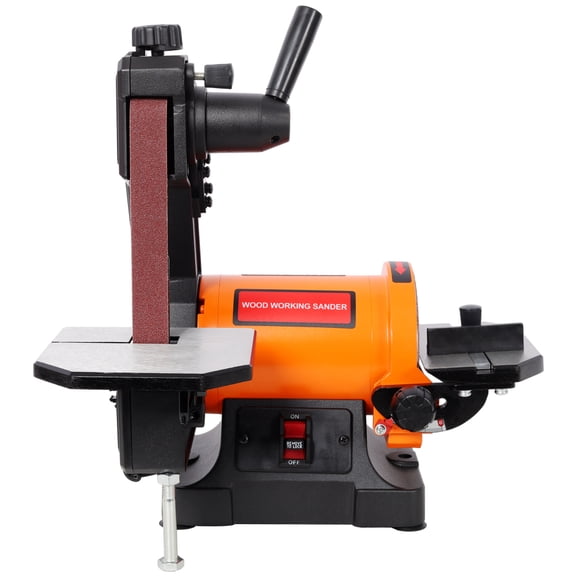 xxpepo Benchtop Belt Disc Sander - 1x30 Inch Belt, 5 Inch Disc, Wrench Storage, Easy Belt Removal for Woodworking & Metal Grinding