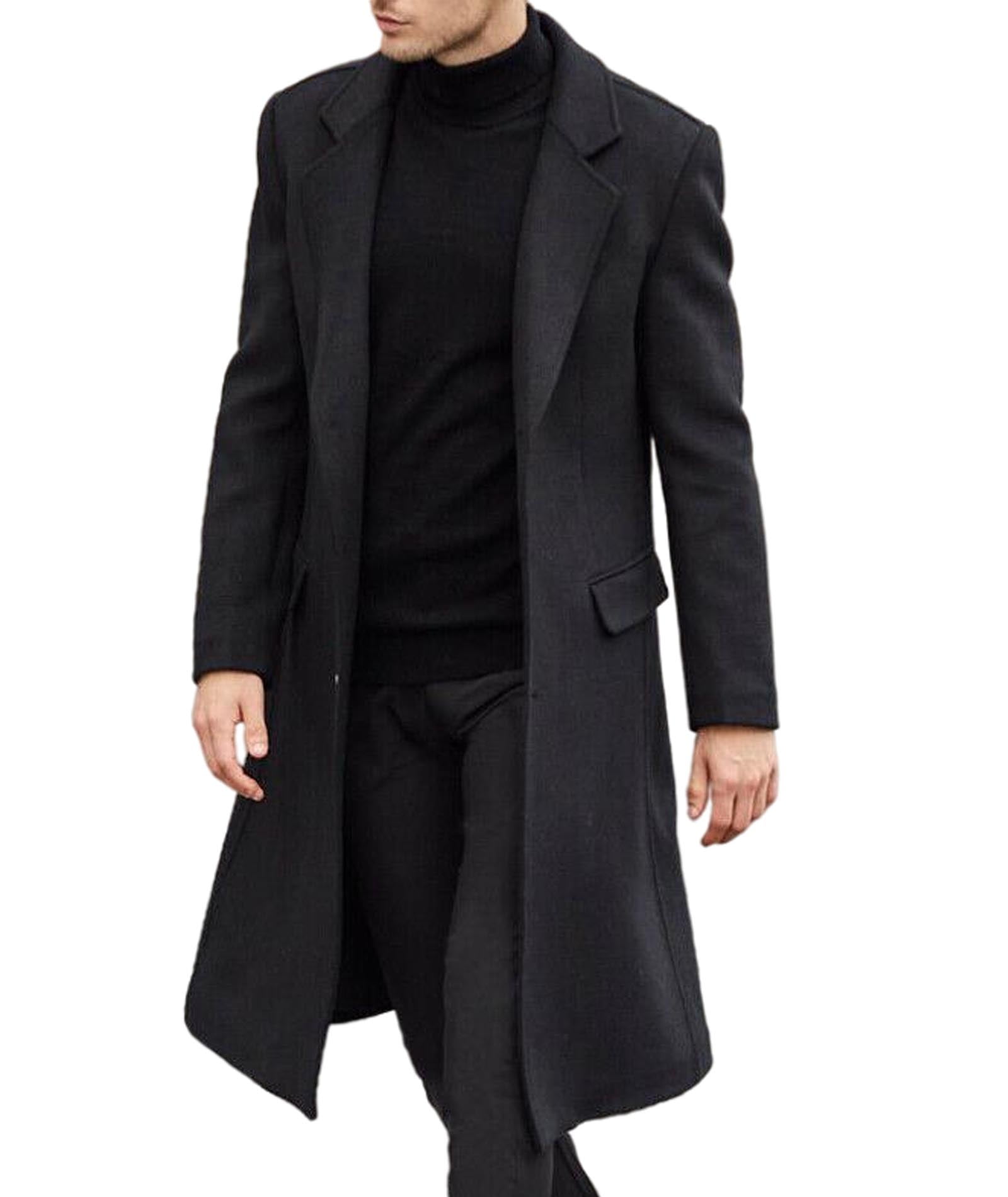 【TK】THE NERDYS Chino Double Breasted JUUYY Men's Double Breasted Trench Coat Casual Lapel Collar