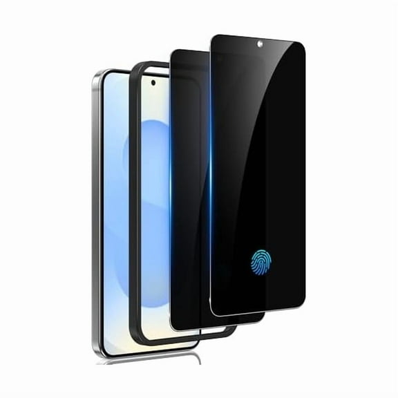 xzyuan 2 Pack for Samsung Galaxy S25 Plus Privacy Screen Protector Tempered Glass, Fingerprint Unlocking, 25 Anti Spy, Full Coverage, Case Friendly, Easy Installation, Compatible with Galaxy S25+