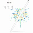 thumbnail image 1 of xzyuan 2-in-1 Stylus, Stylus Pen for iPad, Stylus Pen for Touchscreen Suitable for iPad/iPhone/Samsung/Android Smartphone and Tablets, Compatible with All Touchscreen (White), 1 of 1