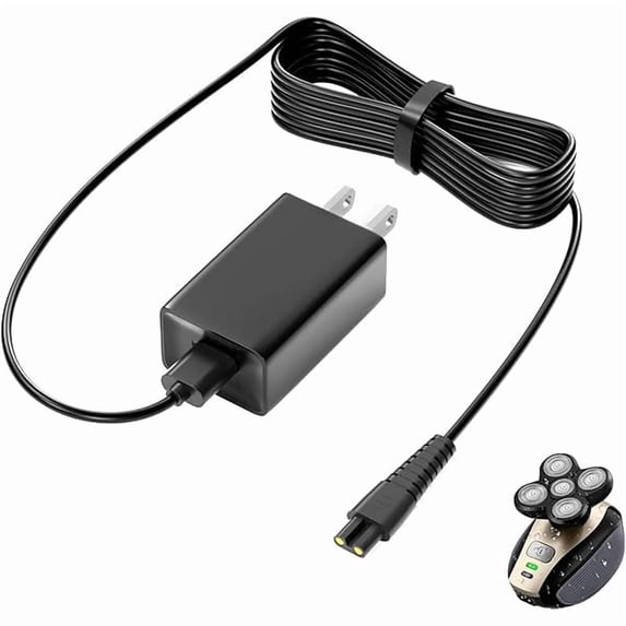 xzyuan 5V Power Cord for Freebird FlexSeries,Telfun, Roziapro, vsmooth, Roziaplus Electric Head & Body Hair Shaver Charger Replacement Electric Shaver Trimmer AC Power Adapter for Telfun Power Supply