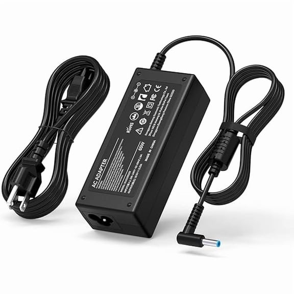 xzyuan 65W Laptop Charger Blue Tip Compatible with HP Pavilion x360 14 15 17, Envy x360 13 15 17, Elitebook 840 G5, Zbook 14u G4 G5 15u 15 G3 Notebook PC AC Adapter Power Supply Cord