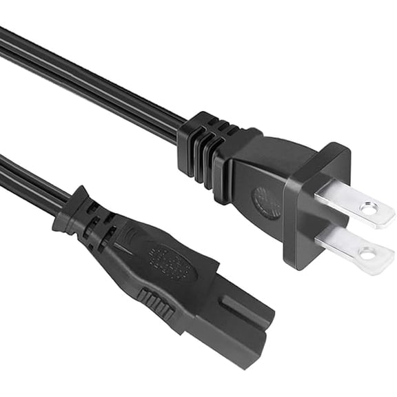 xzyuan 8.2ft Power Cord for Brother Sewing Machine CS6000 CS-6000i CS6000T CE-4000PRW CE-5000 CE-5500 2 Prong Polarized Power Cord Ac Cable Replacement