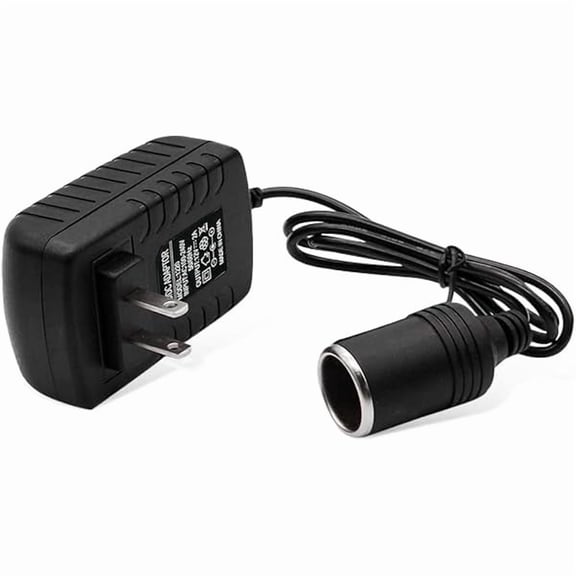 xzyuan AC to DC Converter, 100-240V to 12V 2A 24W AC/DC Converter, Auto AC/DC Power Supply Adapter Transformer with Cigarette Lighter Socket for Inflator, Refrigerator and Other Car Devices