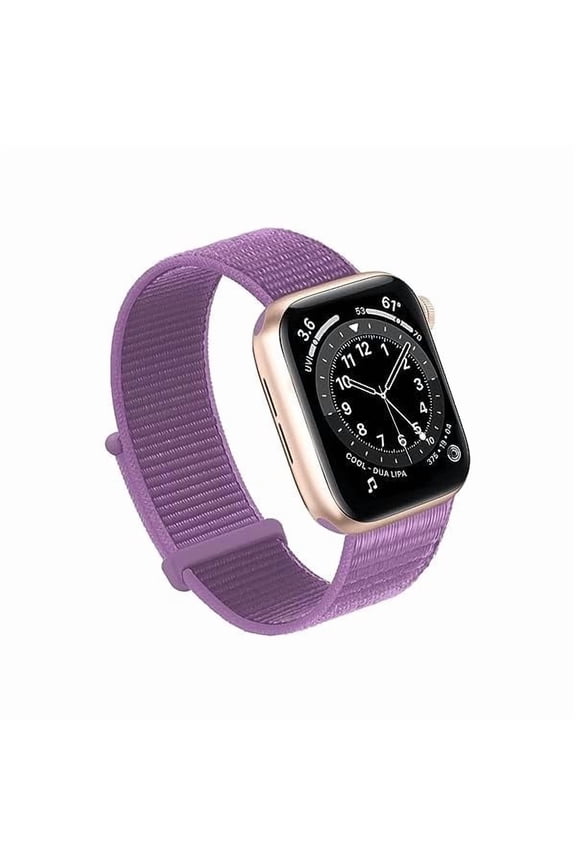 Compatible with Apple Watch Bands Women Men 46MM 45MM 44MM 42MM 41MM 40MM 38MM,Nylon Sport Loop Strap for iWatch Series 10 9 8 7 6 5 4 3 2 1 SE Ultra(38/40/41/S10-42mm,Purple)