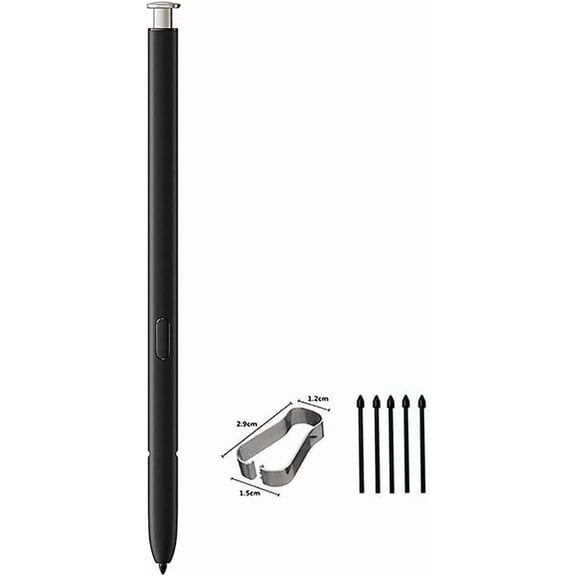 xzyuan Cream Non-Bluetooth Replacement S Pen with Spare Tips, Touch Stylus Pen Compatible with Samsung Galaxy S23 Ultra 5G