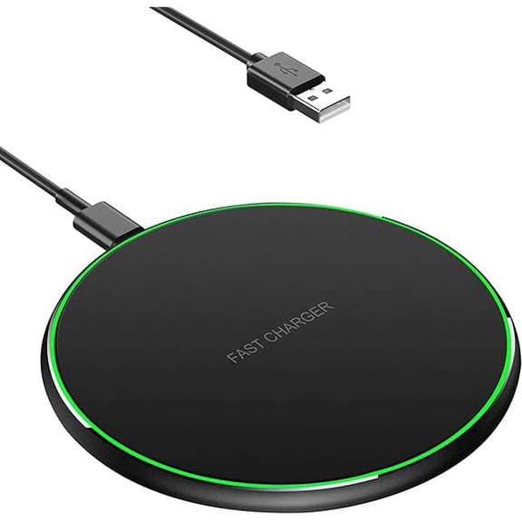 xzyuan Fast Wireless Charger, Qi Induction Charger Compatible with iPhone 14/15/16/13/12/11/ Pro/XS Max/XR/XS/X,AirPods 2/3/Pro,Samsung Galaxy S23/S22/S21/S10/S9/S8/Note 20/10