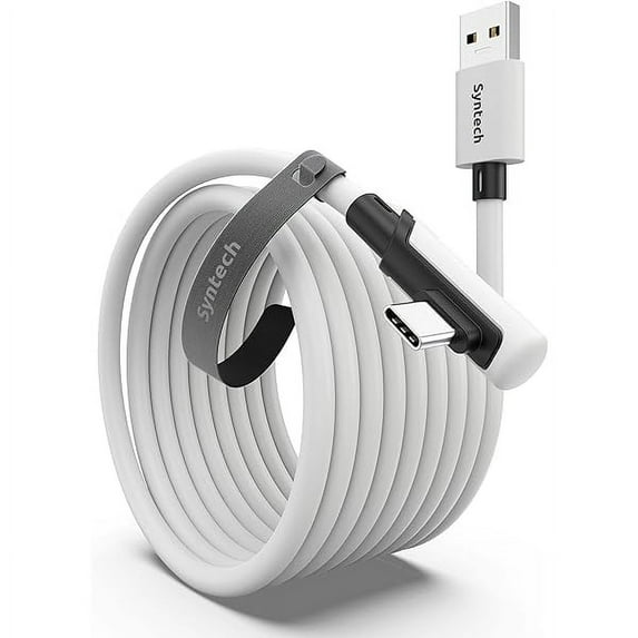 xzyuan Link Cable 16FT for PCVR Compatible with Oculus/Quest 3/Meta Quest 3S, Quest2/Pro/Pico 4/Ultra Accessories and PC/SteamVR, High Speed PC Data Transfer, USB 3.0 to USB C Cable for VR Headset