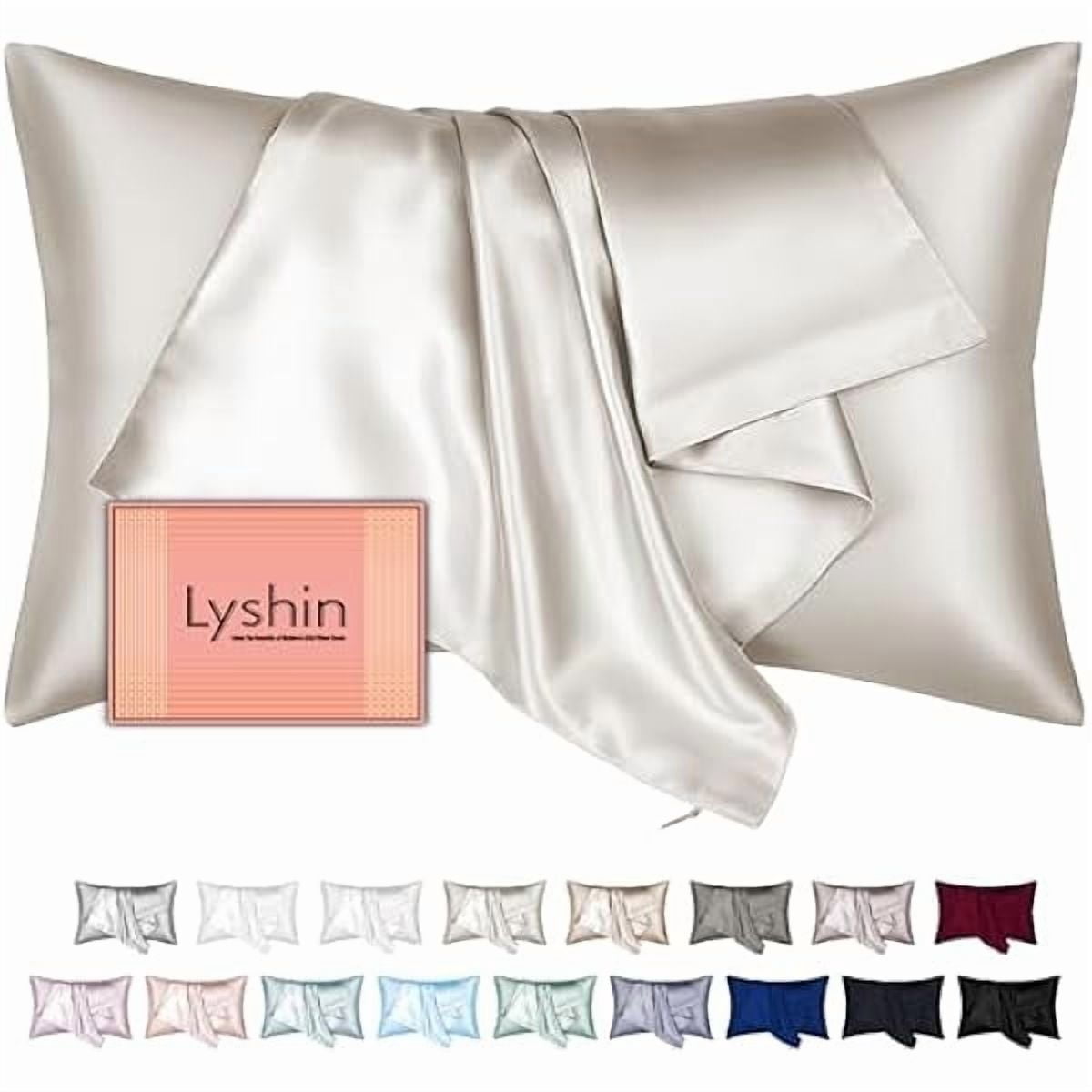 xzyuan Silk Pillow Cases Queen Size with Hidden Zipper, Mulberry Silk Pillowcase for Hair and Skin, Smooth and Soft Breathable Cooling Silk Satin Pillow Covers for Sleeping, Gifts for Women, Beige
