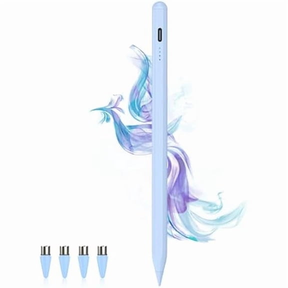 xzyuan Stylus Pens for Touch Screens Power-Display Tablet Pen POM Tip Magnetic Digital Touch Pen Compatible with iPhone/iPad/iPad Pro/Lenovo/and Other iOS/Android Smartphone and Tablet Devices (Blue)