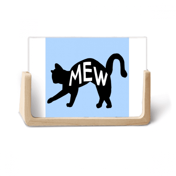 y Cat Meow Photo Wooden Photo Frame Tabletop Display