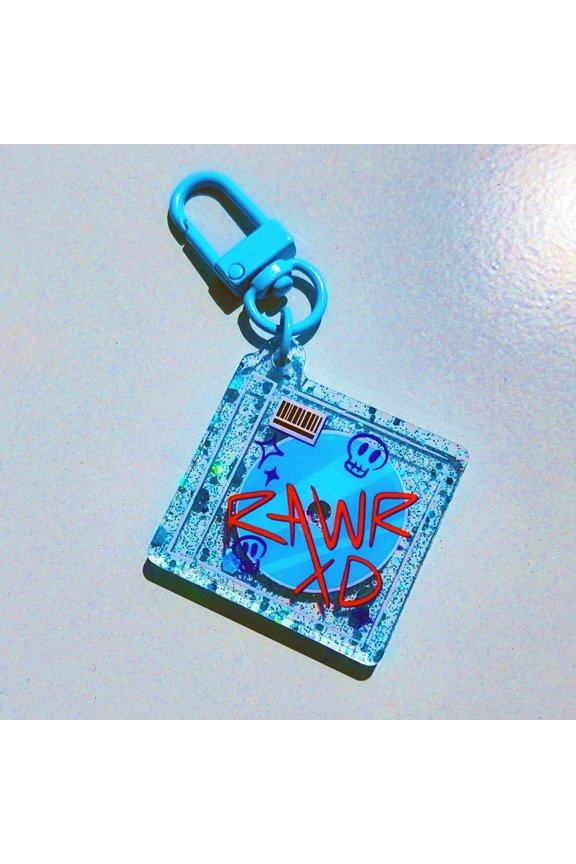 y2k RAWR XD CD Keychain (1 keychain)