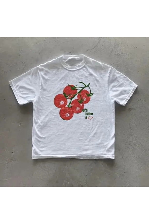 y2k Tomato T-Shirt Cottagecore Tee Graphic Tees Gothic Grunge Emo Scene Amity