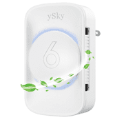ySky Mini Plug-In Ionizer for Home, Negative Ionizer, Fresher Remove Smoke Smell for Home, Bathroom, Toilet, Pet Room 1-Pack White
