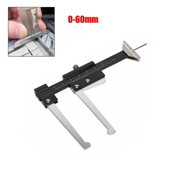 yaaqii 0-60mm Brake Disc Vernier Caliper Gauge Caliper Ruler Measuring Tool