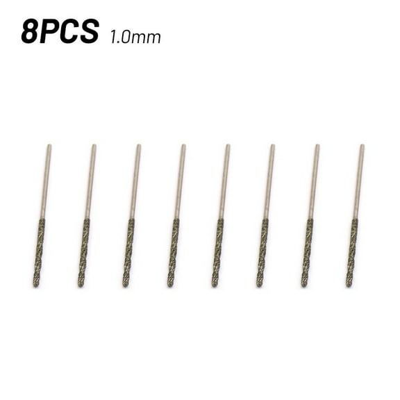 yaaqii 0.8mm-2.5mm Coated Tipped Drill Bit for Glass Jewelry Stone Tile