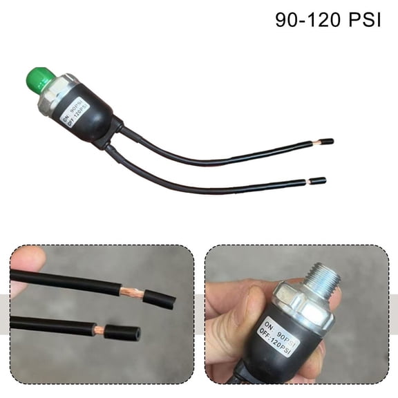 yaaqii 1/4 NPT Male Air Pressure Control Switch 900-120PSI Air Compressor Valve Switch