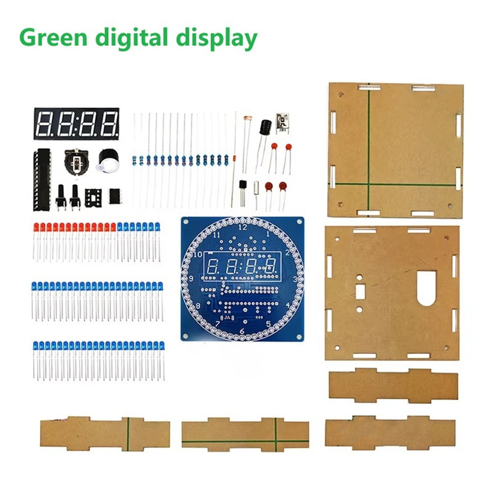 Talking Clock Kit yaaqii 1 Set Electronic Clock Kit, Soldering Practice for DIY Timer Kit ...