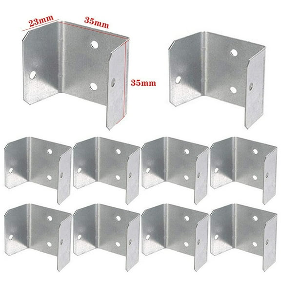 yaaqii 10 Pack Galvanized Fence Panel Clips 32mm-50mm for Secure Trellis & Timber Posts