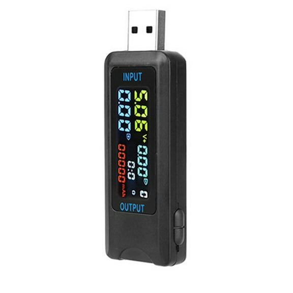 yaaqii 10 in 1 USB Tester Digital DC Voltmeter Power Bank Charger Indicator