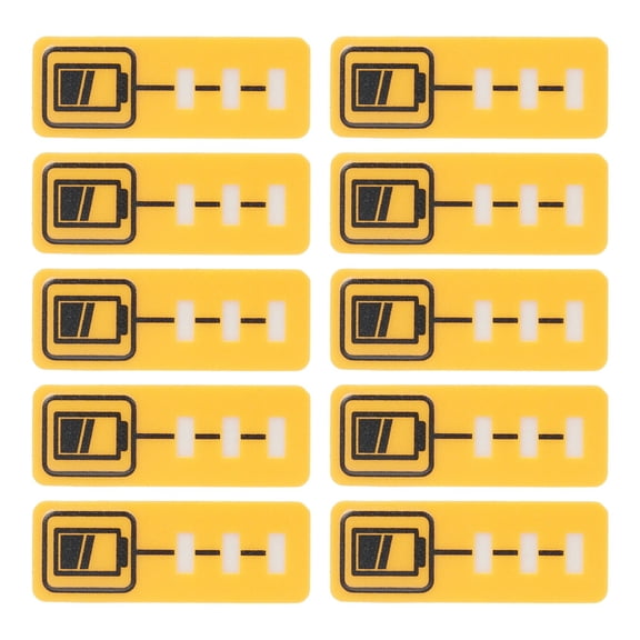 yaaqii 10PCS For Dewalt for DCB200 Battery Capacity Key Sticker Label For 18V DCB140