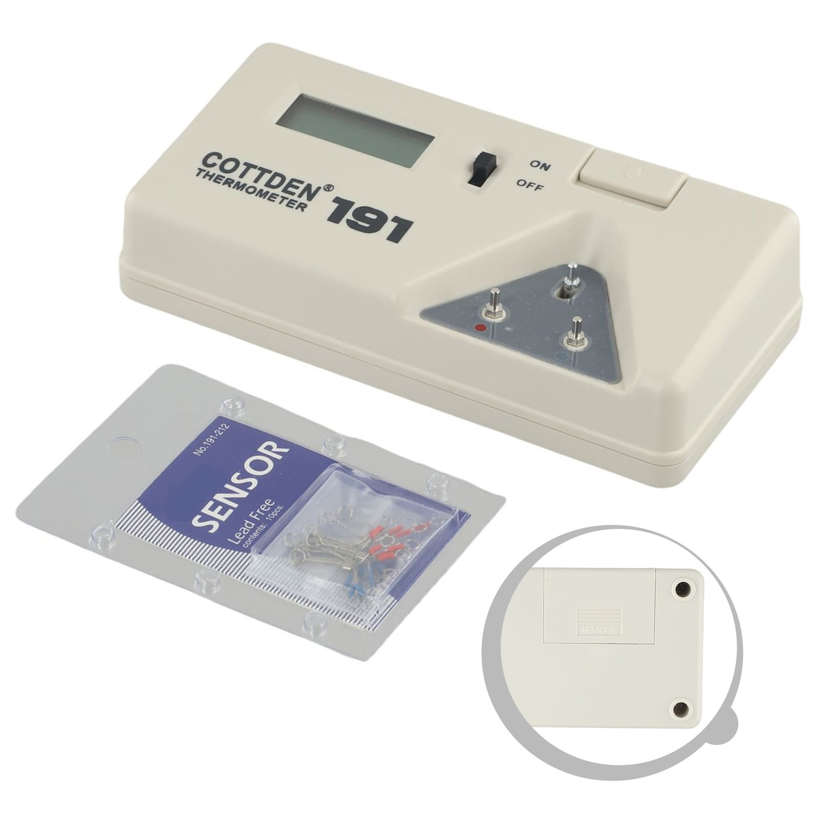 yaaqii 191 Temperature Tester LCD digital display Soldering Iron Tip Thermometer + Line