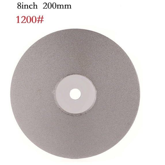 yaaqii 1PC 200mm 8inch Diamond Coated Flat Lap Wheels Lapidary Grinding Polishing Discs