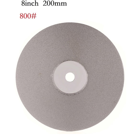 yaaqii 1PC 200mm 8inch Diamond Coated Flat Lap Wheels Lapidary Grinding Polishing Discs