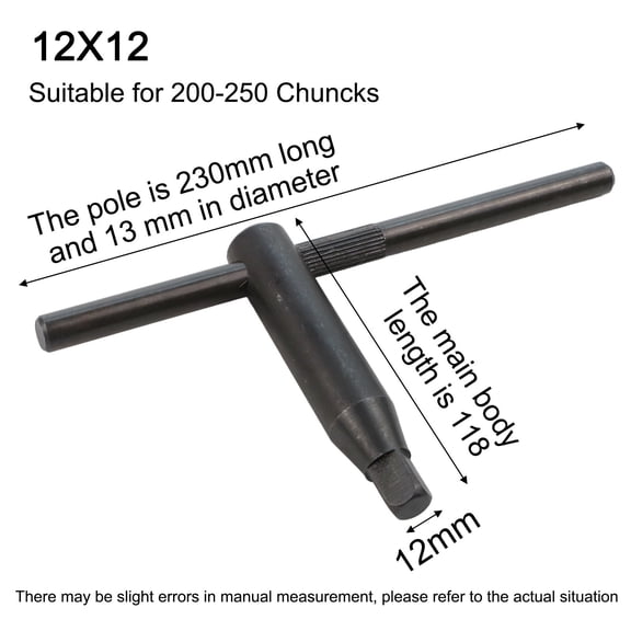 yaaqii 1PCS Milling Lathe Chuck Square Key Wrench Spanner Tool 8MM 10MM 12MM 14MM 17MM