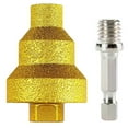 thumbnail image 1 of yaaqii 20-35-50mm Step Drill Bit Straight Flute Milling Cutter Metal marble Hole Opener, 1 of 10