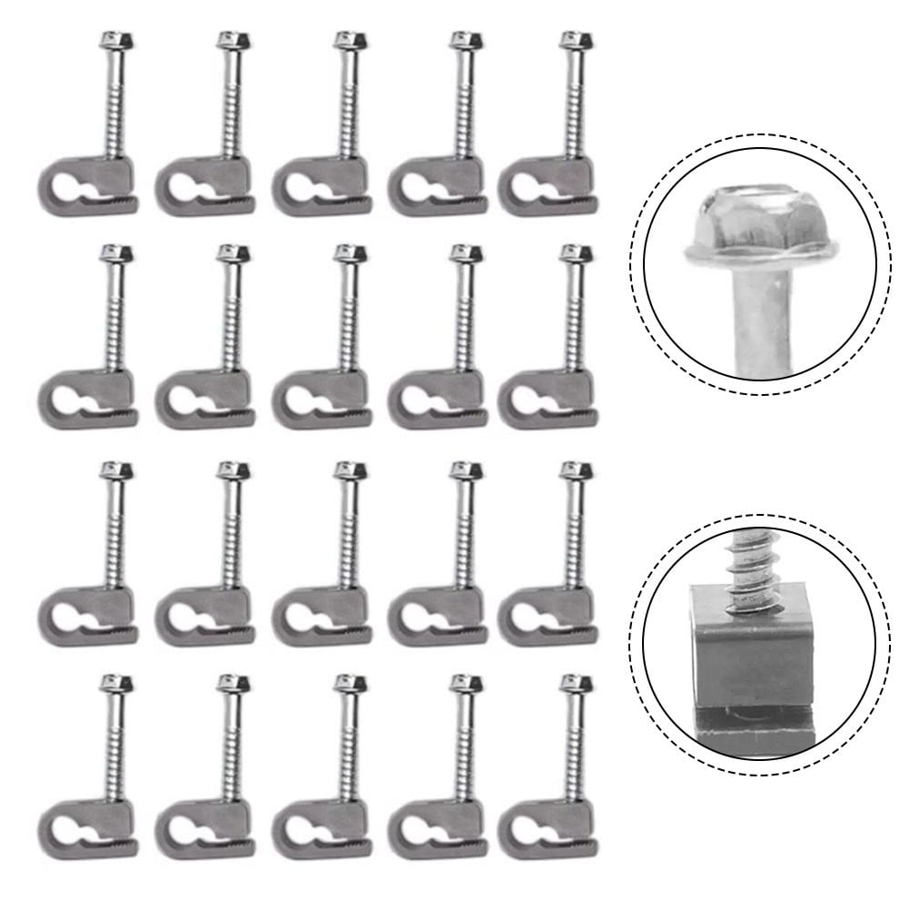 Cable Management Clip For Pic Rail - Pack Of 20, Holds Wires Up To 3.5mm, Covers 3 Slots